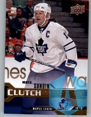2007-08 Upper Deck Clutch Performers Mats Sundin #CP3 Toronto Maple Leafs